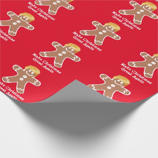 Papier Cadeau Donald Trump Gingerbread homme (Coin)