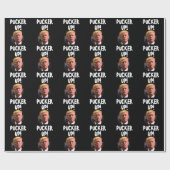 PAPIER CADEAU DONALD TRUMP KISS FUNNY (Plat)
