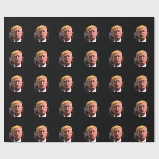 PAPIER CADEAU DONALD TRUMP KISS TOUS LES OUTILS D'OCCASION PAPIE (Plat)