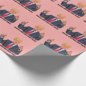 PAPIER CADEAU DONALD TRUMP LIVRE DE NOËL (Coin)