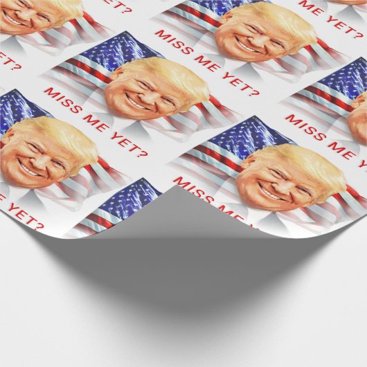 Papier Cadeau Donald Trump Me Manque Encore ? (Coin)