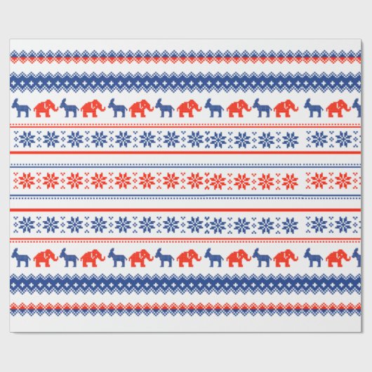 Papier Cadeau DONALD TRUMP Noël (Plat)