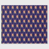 Papier Cadeau Donald Trump Noël (Plat)