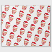 Papier Cadeau DONALD TRUMP Noël en colère (Plat)