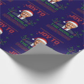 Papier Cadeau Donald Trump Noël Joie au monde (Coin)