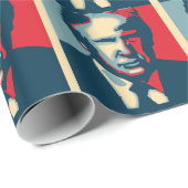 Papier Cadeau donald trump nope (Coin rond)