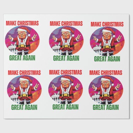 PAPIER CADEAU DONALD TRUMP - PAPIER À WRAPPER (Plat)