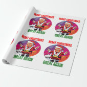 PAPIER CADEAU DONALD TRUMP - PAPIER À WRAPPER (Déroulé)