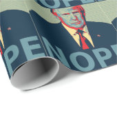 Papier Cadeau Donald Trump, perdant pour les élections (Coin rond)