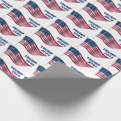 Papier Cadeau Donald Trump Président 2024 (Coin)