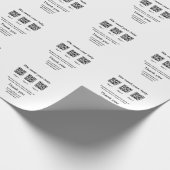 Papier Cadeau Donation Collection conseil pot ajouter votre q r (Coin)