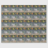 Papier Cadeau Donkey dans un champ d'automne (Plat)