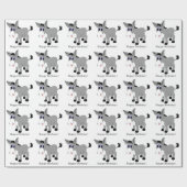 Papier Cadeau Donkey Design Anniversaire (Plat)