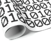 PAPIER CADEAU DONNÉES BINAIRES (Coin rond)