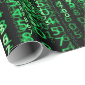 Papier Cadeau Données de technologie matricielle (Coin rond)