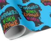 Papier Cadeau Donner aux femmes les moyens d'agir (Coin rond)