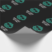 Papier Cadeau Don't Kale My Vibe Funny Veggie Pun Dark BG (Coin)