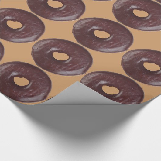Papier Cadeau Donut au chocolat (Coin)