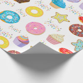 Papier Cadeau Donut et Cupcakes (Coin)
