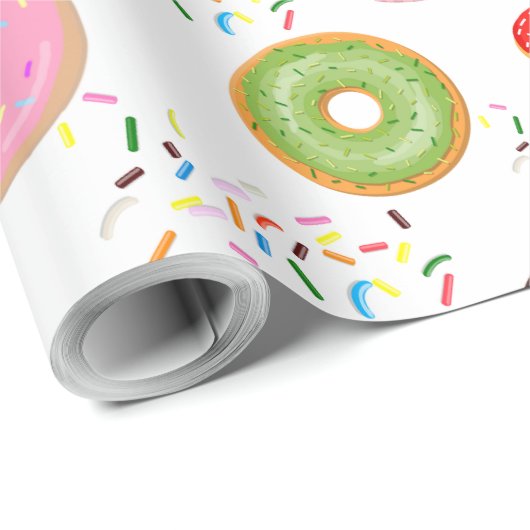 Papier Cadeau Donut et Cupcakes (Coin rond)