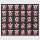 Papier Cadeau Donut Parsemer l'amabilité Drôle (Plat)