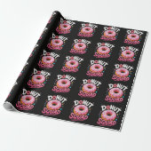 Papier Cadeau Donut Parsemer l'amabilité Drôle (Déroulé)