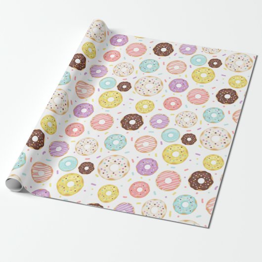 Papier Cadeau Donut Party  (Déroulé)