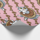 Papier Cadeau Donut sucré Kitty (Coin)