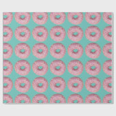 Papier Cadeau Donut Vegan Pattern for Vegetarian Sweet Tooth (Plat)