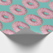 Papier Cadeau Donut Vegan Pattern for Vegetarian Sweet Tooth (Coin)