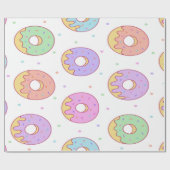 Papier Cadeau Donuts colorés cool (Plat)