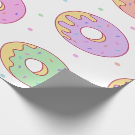 Papier Cadeau Donuts colorés cool (Coin)