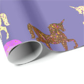 Papier Cadeau Donuts de Masters de licornes (Coin rond)