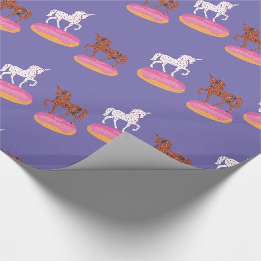 Papier Cadeau Donuts Masters de Terrazzo Unicorn (Coin)