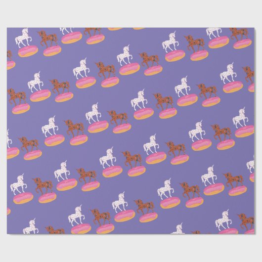 Papier Cadeau Donuts Masters de Terrazzo Unicorn (Plat)