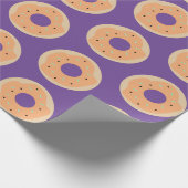 Papier Cadeau Donuts mignons Halloween poudrés glaçés (Coin)