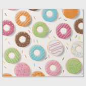 Papier Cadeau Donuts Pattern (Plat)