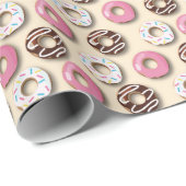 Papier Cadeau Donuts wrapping paper (Coin rond)