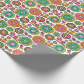 Papier Cadeau doodflowers backgrows (Coin)