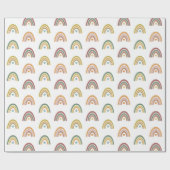 Papier Cadeau Doodle arc-en-ciel mignon (Plat)
