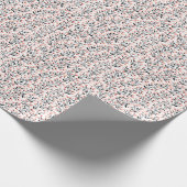 Papier Cadeau Doodle Flowers : Coral Floral sans joint. (Coin)