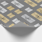 Papier Cadeau Doodles actuels de Noël (Coin)