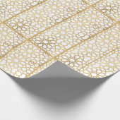 Papier cadeau d'or Conception géométrique (Coin)