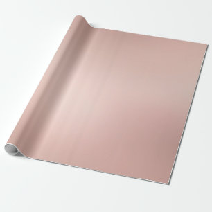Papier Cadeau D'or moderne de charme de sembler métallique rose