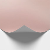 Papier Cadeau D'or moderne de charme de sembler métallique rose (Coin)