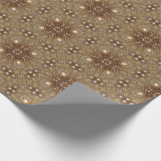 Papier cadeau doré orné (Coin)