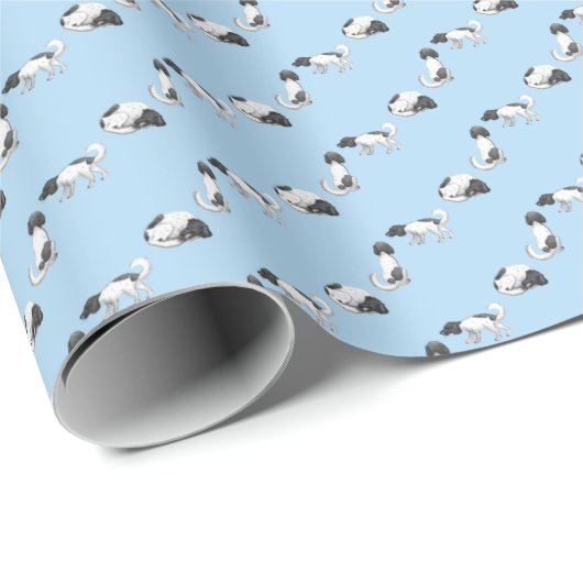 Papier Cadeau Doris le chien (Coin rond)