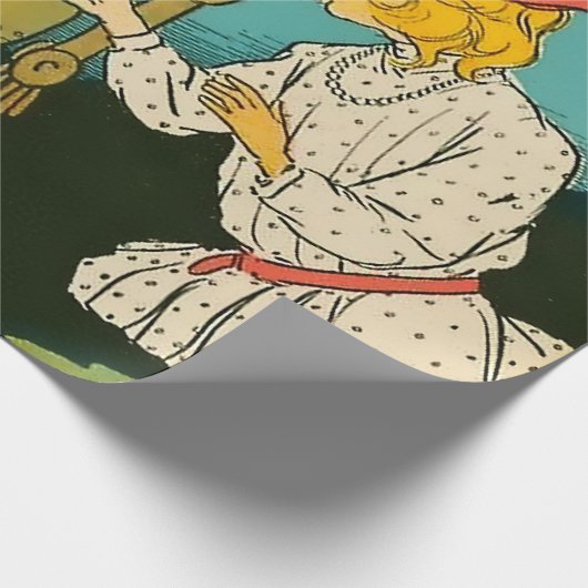 Papier Cadeau "Dorothy Wound Up Numéro 1" par John R Neill (Coin)