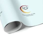 Papier Cadeau Dossier d'affaires monochrome (Coin rond)