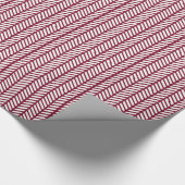 Papier Cadeau Dossiers de Maroon Chevron (Coin)